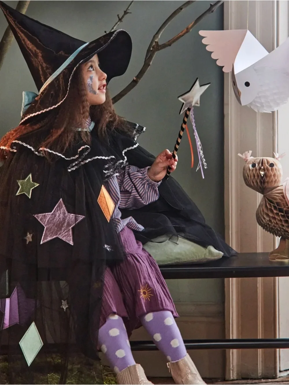 Meri Meri Toddler Witch Costume - size 3-6 year old.
